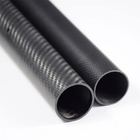 2×2 Twill Weave Finish Carbon Fiber Roll Wrap Tube High Strength