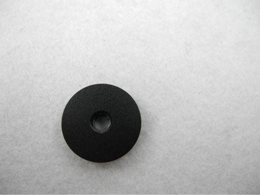 Custom Machined Aluminum Parts Round Alunimum disc with M3 thread type 2-dye black