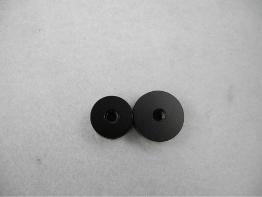 Custom Machined Aluminum Parts Round Alunimum disc with M3 thread type 2-dye black