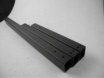 Corrosion Resistant Good Hardness Rectangular Carbon Fiber Tube Building Structure Use
