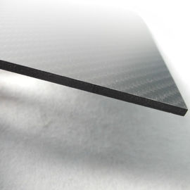4.0mm±0.1mm Real Carbon Fibre Sheet / Carbon Fiber Fabric Sheets Twill Weave Style