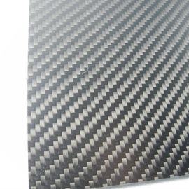 4.0mm±0.1mm Real Carbon Fibre Sheet / Carbon Fiber Fabric Sheets Twill Weave Style