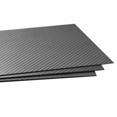 Flexible High Glossy Full 3K Carbon Fiber Sheet - 2 X 2 Twill Weave