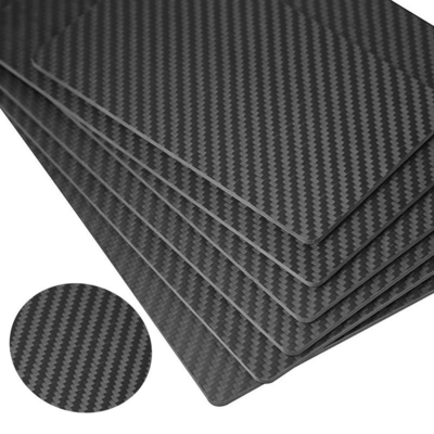 Flexible High Glossy Full 3K Carbon Fiber Sheet - 2 X 2 Twill Weave