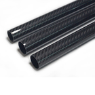 3k Glossy Twill Roll Wrapped Carbon Fiber Tube Multifunction For Building