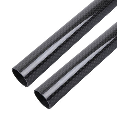 Roll Wrapped Carbon Fiber Tube 10x8x600mm 3K Twill Matte Finish