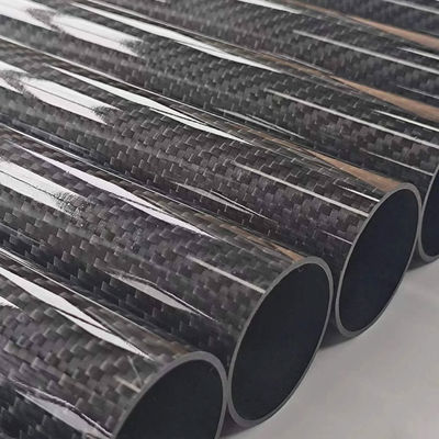 3K Glossy Carbon Fiber Tube OD14MM x ID12MM x 1000MM Rolled Poles/Pipe