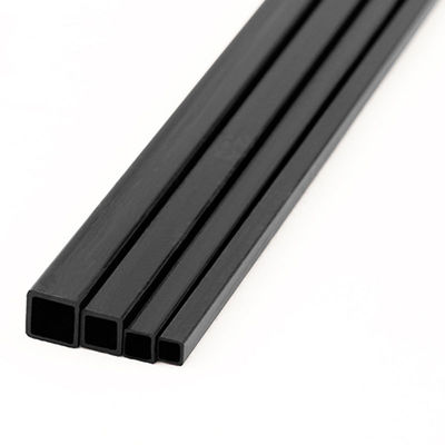 Strong, Lightweight Square Carbon Fiber Roll Wrapped Tubes - 100% 3K