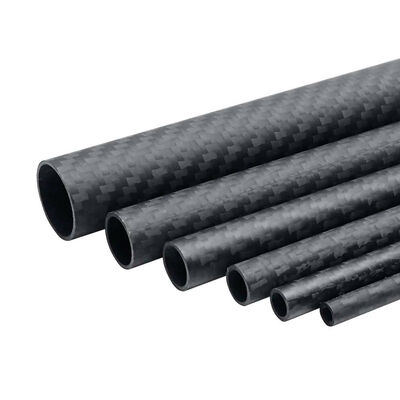 Matt Surface 100% 3K Roll Wrapped Carbon Fiber Tube 23 x 25 x 500mm
