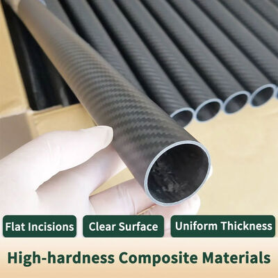 3K Twill Carbon Fiber Round Tube Strong Lightweight Carbon Fiber Pole for Industrial Applications