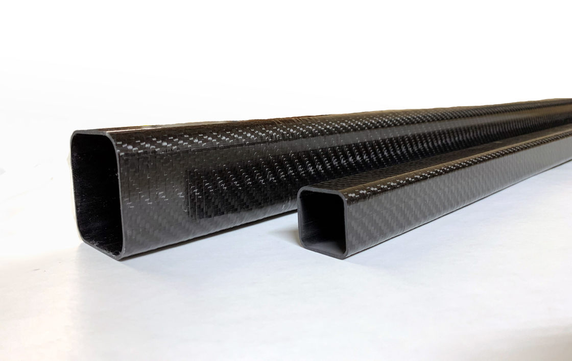Strong, Lightweight Square Carbon Fiber Roll Wrapped Tubes - 100% 3K