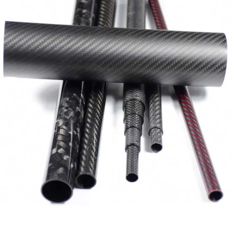 Matte Twill Carbon Fiber Tube with High Strength-to-Weight Ratio and Excellent Fatigue Resistance for Industrial Use