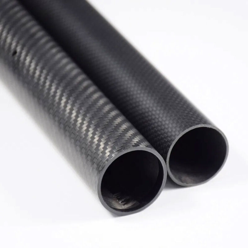 3K Twill Carbon Fiber Pipe Lightweight Durable Carbon Fiber Round Tube