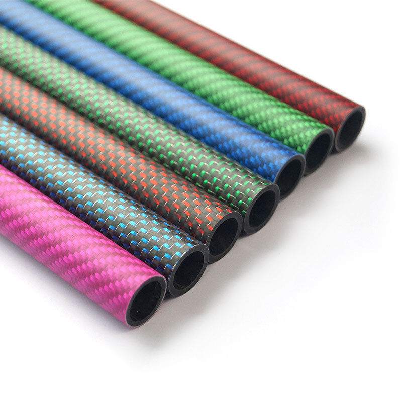 100% 3K Colorful Carbon Fiber Tube ｜UV Resistance, Lightweight and High Stiff